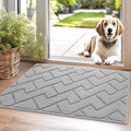 hicorfe Dirt Trapper Doormat, Non Slip Backing Washable Door Mats, Absorbent by Hicorfe