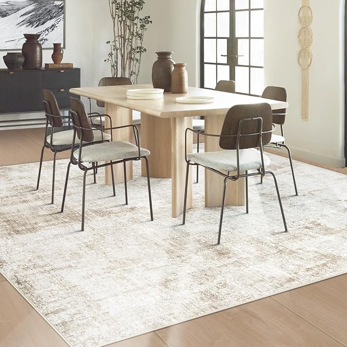 6x9 Area Rug for Living Room: Washable Abstract Soft Rugs Non Slip Modern Stain - Image 5