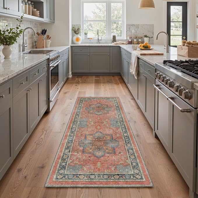 GENIMO 5x7 Area Rugs for Living Room, Machine Washable Rug, Non Slip Indoor - Image 7