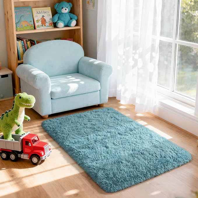 Merelax Modern Soft Fluffy Small Shaggy Rug - Image 3