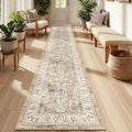 LOKHOM Washable Runner Rug, 2x12 Non-Slip Vintage Hallway Runner Rugs by LOKHOM