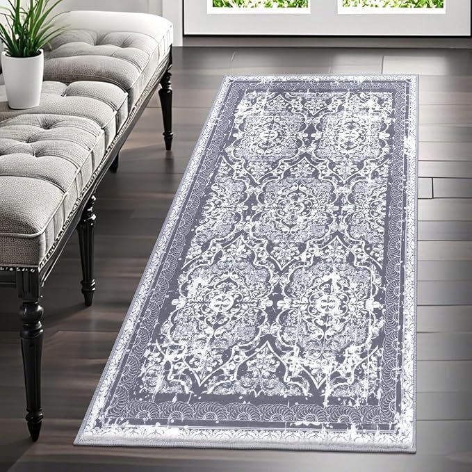 Vaukki Hallway Runner Rug, Vintage Shaggy Soft Laundry Rug Runner, Non Slip - Image 8