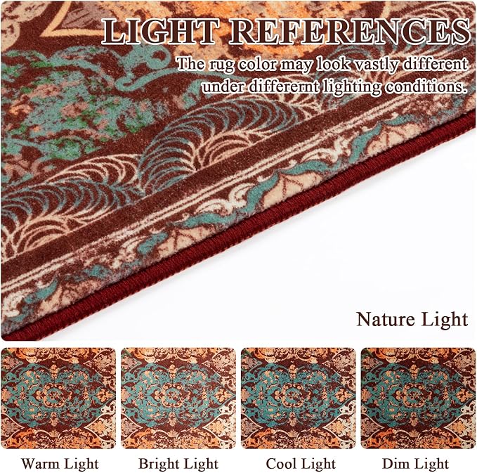 Vaukki Hallway Runner Rug, Vintage Shaggy Soft Laundry Rug Runner, Non Slip - Image 5