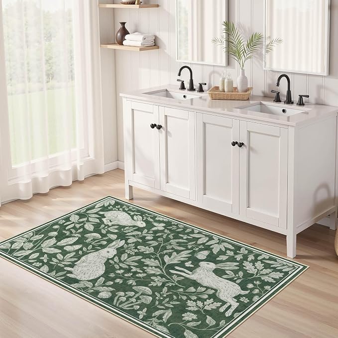 Vintage Living Room Area Rug 3x5 - Image 4