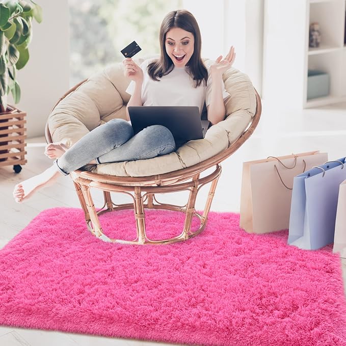 Merelax Soft Modern Indoor Shaggy Rug - Image 4