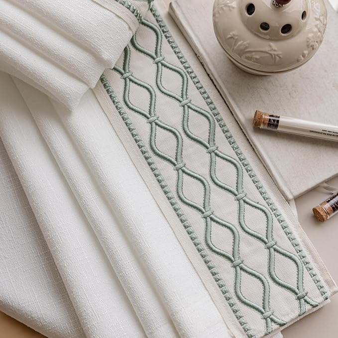 VisionaryHomeDesign White Linen Curtain Panels - Image 8