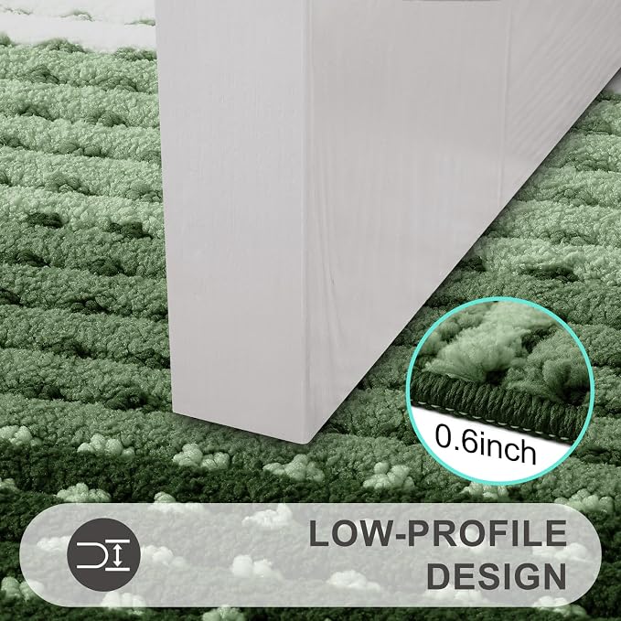 Kitinjoy Indoor Outdoor Door Mat, 59x36 Non-Slip Absorbent Dirt Trapper - Image 4