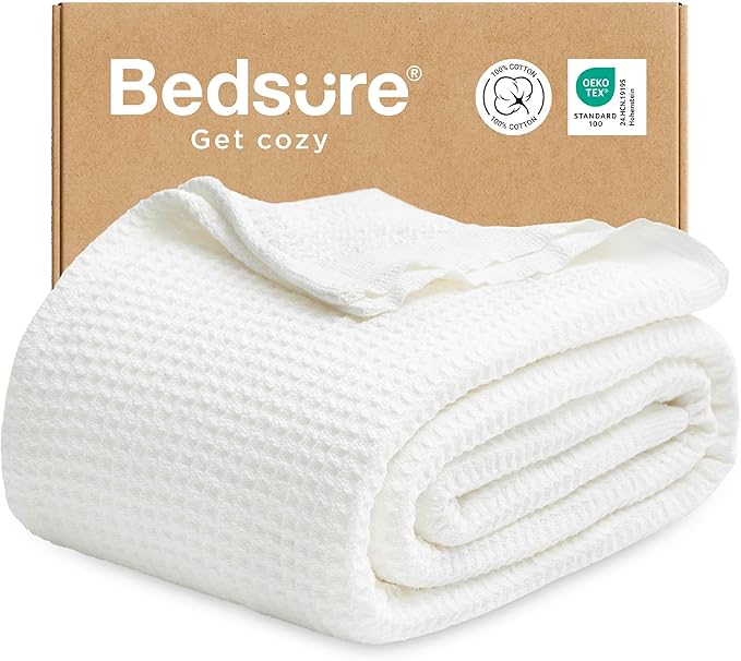 Bedsure Gentlesoft 100% Cotton Throw Blanket by BEDSURE