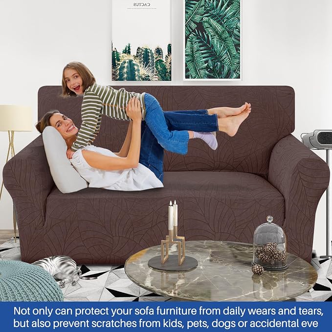 YEMYHOM Couch Cover Latest Jacquard Design High Stretch Sofa Covers - Image 2