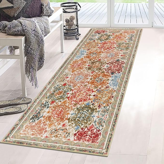 Vaukki Hallway Runner Rug, Vintage Shaggy Soft Laundry Rug Runner, Non Slip - Image 7