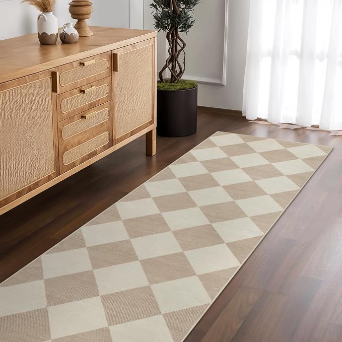 Beeiva Checkered Print Rug Runners - Image 9