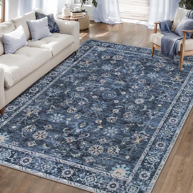 Tangsoo 6x8 Large Area Rug for Living Room, Non Slip Machine Washable Rug for by Tangsoo