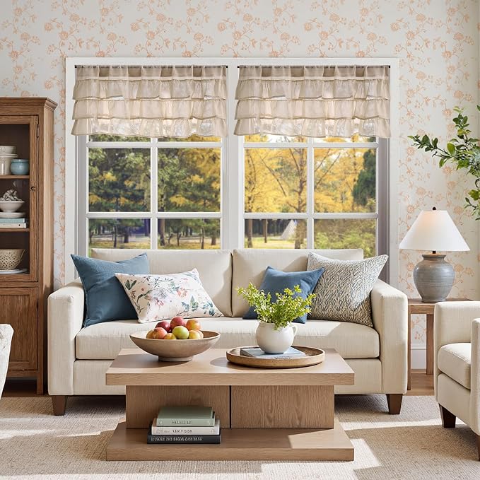 jinchan Ruffled Valance Curtain - Image 6