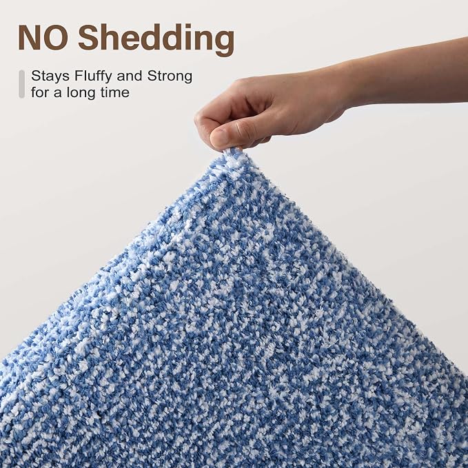 Bathroom Rugs 24x17 Non Slip Washable, Soft Absorbent Quick Dry Mats - Image 8