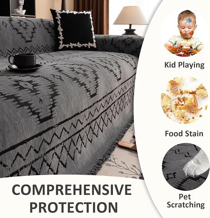VClife Couch Cover Sofa Cover Washable Sofa Protector, Non Slip Couch Covers - Image 3
