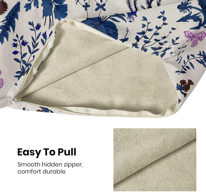 AEIOAE Summer Pillow Covers 16x16 Inch Set of 2, Seasonal Floral Outdoor - Image 5