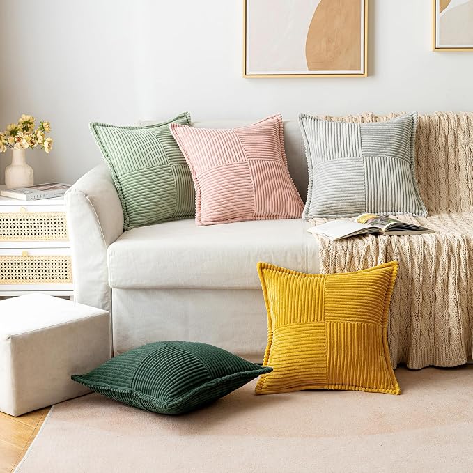 MIULEE Decorative Euro Sham Throw Pillow Covers - Image 8
