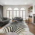 BENRON Zebra Print Area Rug, Cute Animal Hides and Skins by BENRON