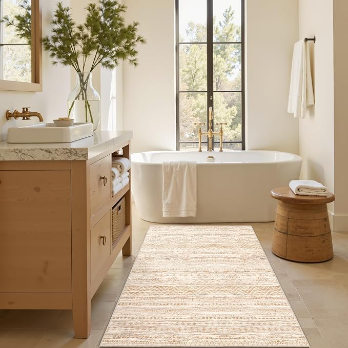Miukiki 4x6 Area Rug for Living Room Moroccan Washable Rugs Non Slip Indoor - Image 7