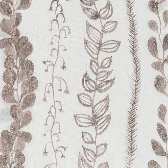 MEETSKY Flax Linen Boho Curtains 95 Inches, 2 Panels Light Filtering Window - Image 5