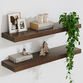 Marsmiles Solid Wood Floating Shelves by Marsmiles