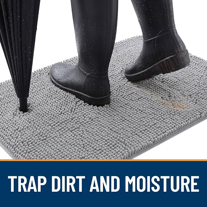 OLANLY Dog Door Mat for Muddy Paws 44x32, Absorbs Moisture and Dirt, Absorbent - Image 2