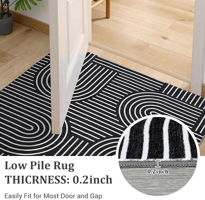ROYHOME Washable Rug 4ft Area Rugs - Image 6