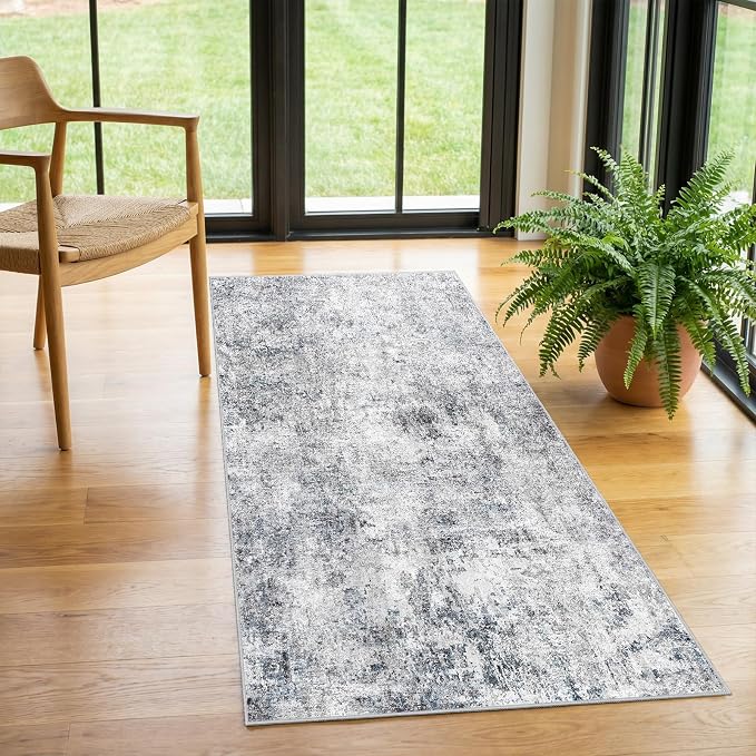 2x4 Area Rug for Entryway: Low Pile Washable Rug by Puino