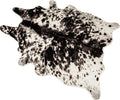 MustMat Faux Cowhide Rug Black and White Cow Print Area Rug Large Animal Hide by MustMat
