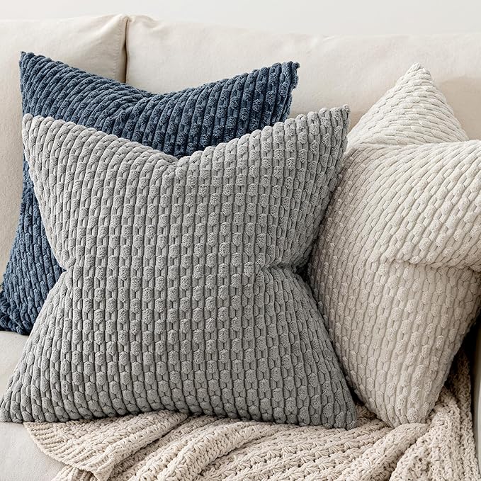 MIULEE Pack of 2 Decorative Lumbar Throw Pillow Covers 12x20 Inch Soft Boho - Image 4
