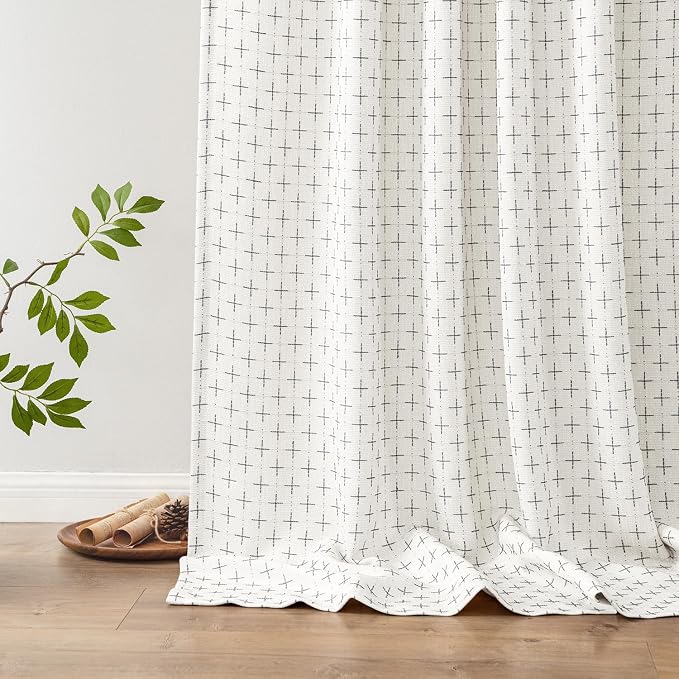 MIULEE Decorative Back Tab Linen Curtains - Image 6