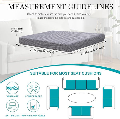 12Pcs Stretch Patio Cushion Covers, Outdoor Couch Covers Replacement, Outdoor - Image 2