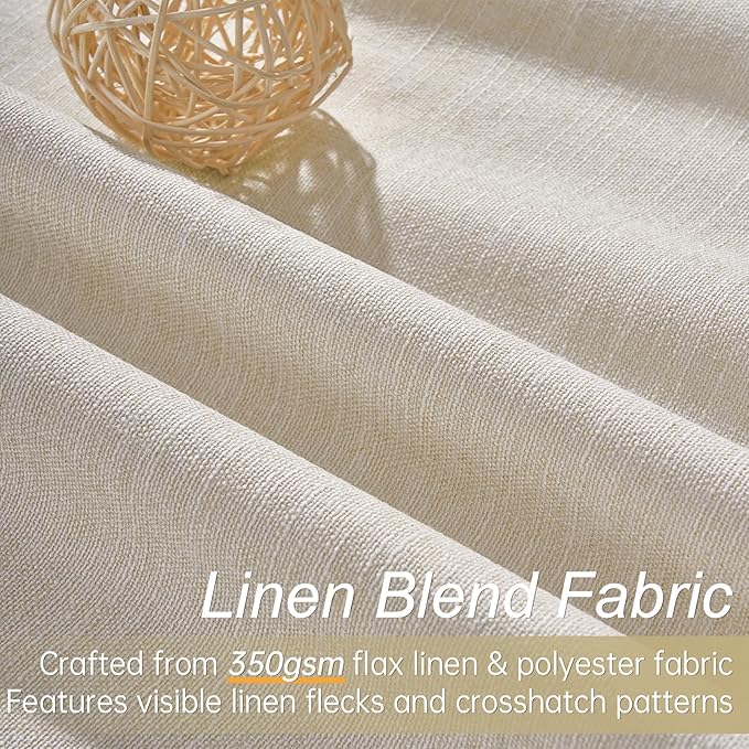 Topfinel Floor to Ceiling Curtains Drapery 108 Inches Long Black Out - Image 3