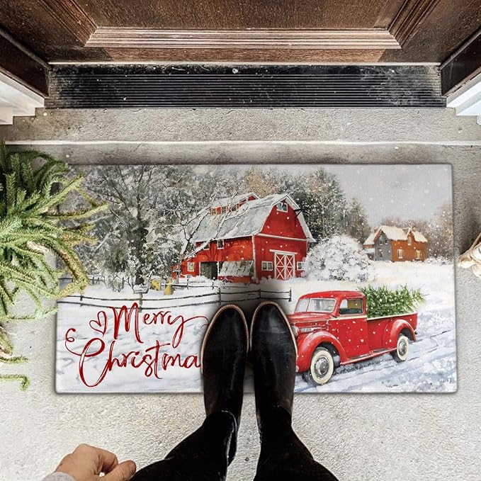 Merry Christmas Door Mat Outdoor - Image 5