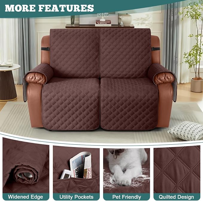 Ruaozz Waterproof Recliner Sofa Covers, 1-Piece Couch Covers - Image 5