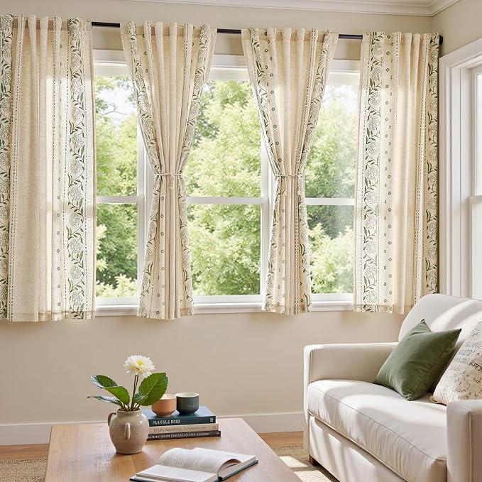 jinchan Winslow Lined Linen Curtains - Image 3