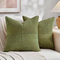Fancy Homi 2 Packs Moss Green Samll Decorative Throw Pillow Covers 14x14 Inch by Fancy+Homi