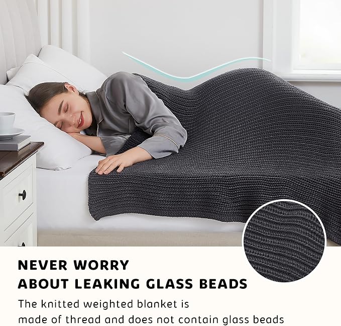 L'AGRATY Knitted Weighted Blanket - Image 5