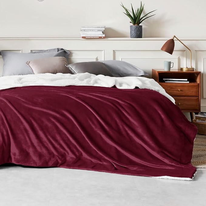 Bedsure GentleSoft Sherpa Fleece Blanket Queen Size - Image 3
