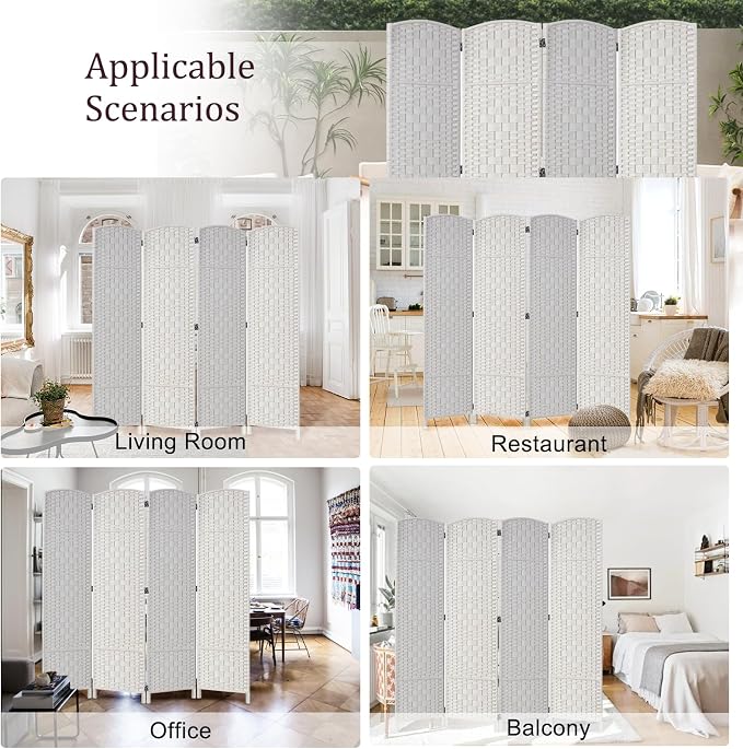 Rose Home Fashion 6 ft Tall Room Divider, Room Dividers and Folding Privacy - Image 7