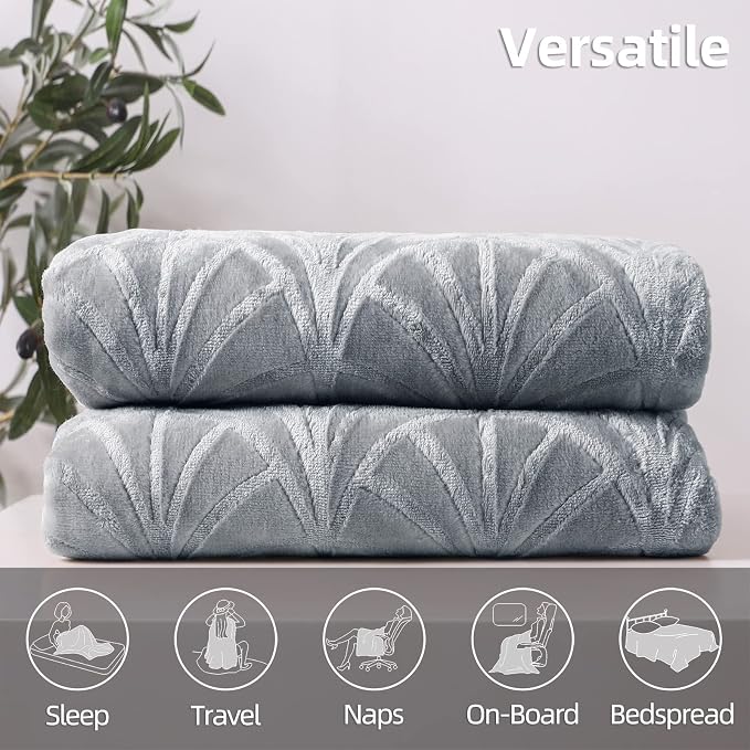 Whale Flotilla Flannel Fleece Queen Size Blanket - Image 7