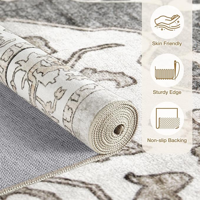 cotiled 10x14 Area Rugs Large Washable Rugs - Image 2