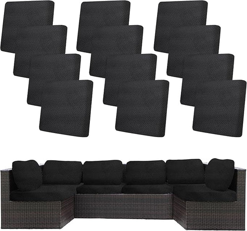 12Pcs Stretch Patio Cushion Covers, Outdoor Couch Covers Replacement, Outdoor by BIETYONE