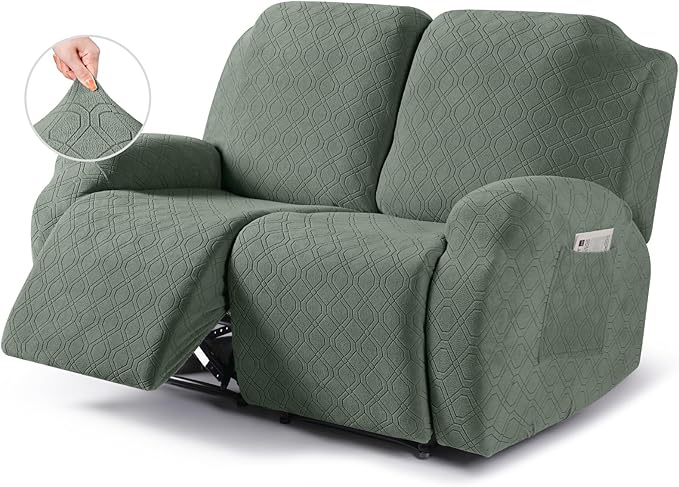 VANSOFY Recliner Cover, 2-Pieces Stretch Reclining Couch Cover by VANSOFYFURNITURECOVERS