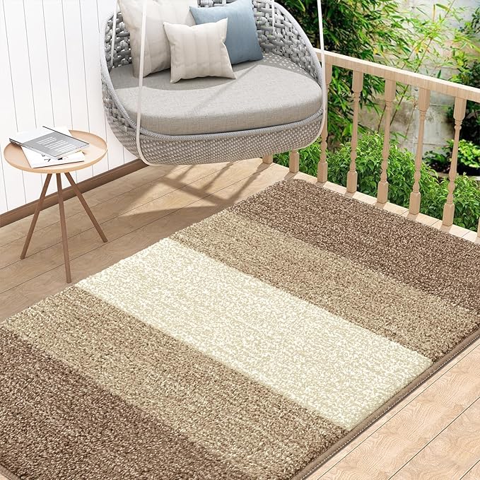 Kitinjoy Indoor Outdoor Door Mat, 48x32 Non-Slip Absorbent Dirt Trapper by Kitinjoy
