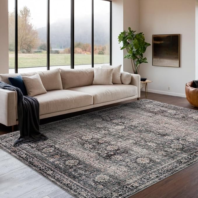 GarveeHome Large Area Rugs 9x12 Vintage Printed Living Room by GarveeHome