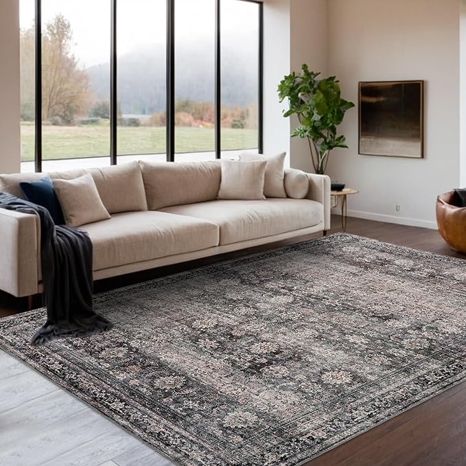 GarveeHome Area Rugs 4x6 Vintage Printed Floor Carpet by GarveeHome