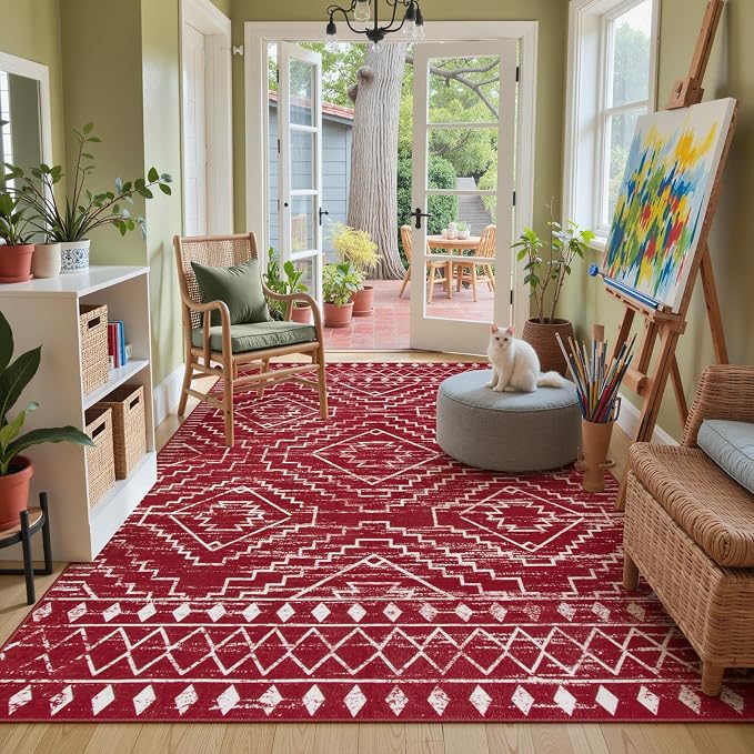 Wonnitar Moroccan Washable 2.5x8 Christmas Runner Rug - Image 7