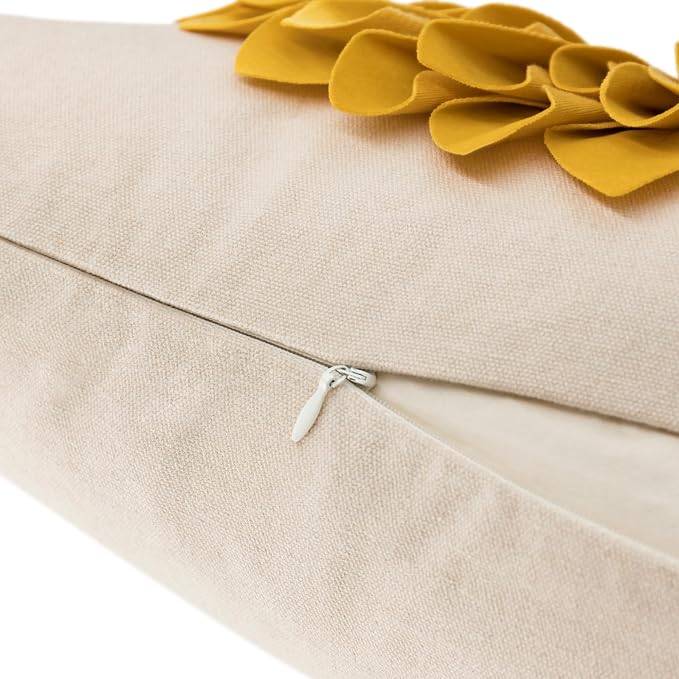 OiseauVoler 3D Sunflowers Handmade Throw Pillow Covers Decorative Pillowcases - Image 7