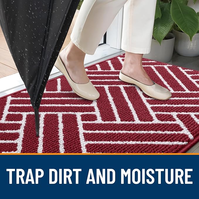 OLANLY Indoor Door Mat, 48x32 Inch, Dirt Resistant and Absorbent, Non-Slip - Image 2